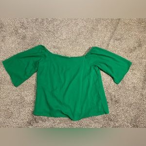 ALICE + Olivia Off should Green Blouse - Size M